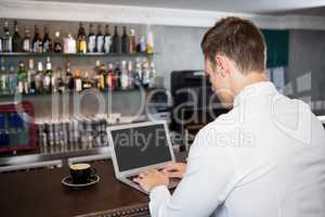 Man using laptop