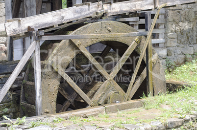 Old wooden water mill