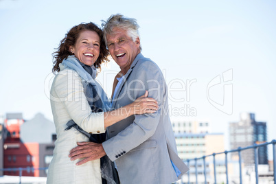 Portrait of joyful couple standing