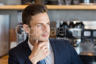 Close-up of smart businessman