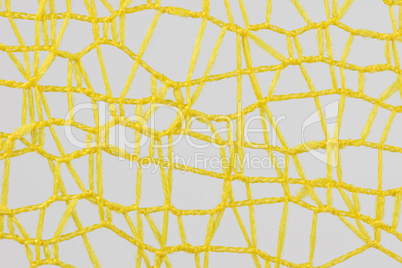 Tangled yellow wires as background .