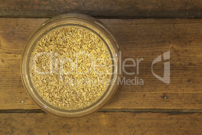 Seeds in a jar