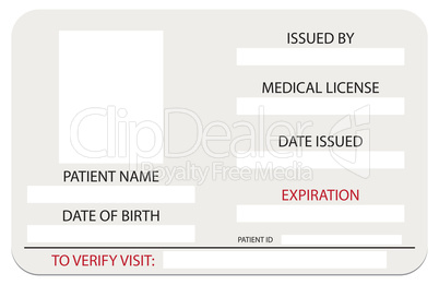 Medical License Card