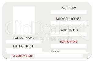 Medical License Card