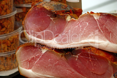 Dried smoked hams