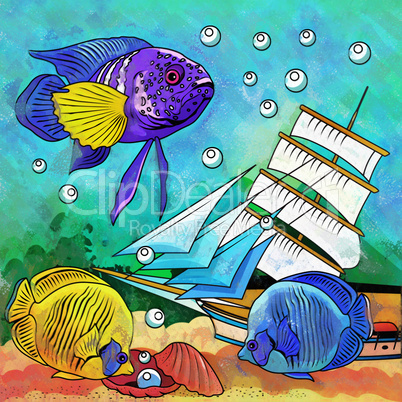 Colorful Aquarium Fishes