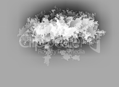 Horizontal black and white abstract earth cloud illustration bac
