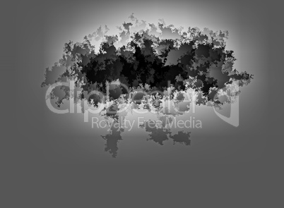 Horizontal black and white abstract earth cloud illustration bac