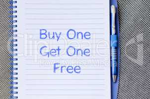 Buy one get one free write on notebook