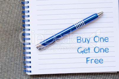 Buy one get one free write on notebook