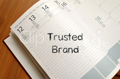 Trusted brand write on notebook