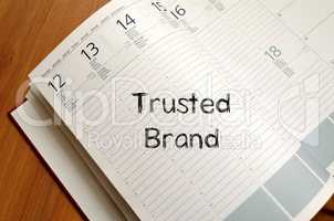 Trusted brand write on notebook