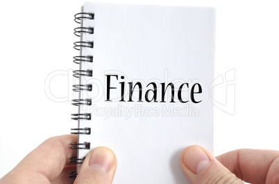 Finance text concept