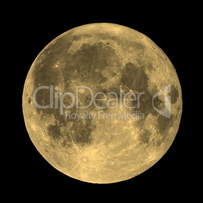 Full moon sepia