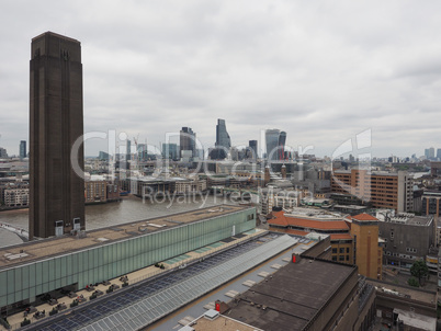 Aerial view of London