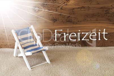 Summer Sunny Greeting Card, Freizeit Means Leisure Time
