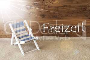 Summer Sunny Greeting Card, Freizeit Means Leisure Time