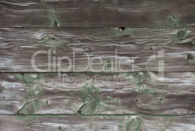 Rustic Wooden Background Or Texture With Green Color, Copy Space