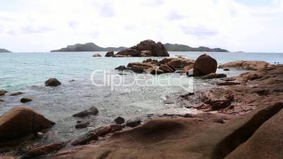 Tropical coast of St. Pierre, Seychelles
