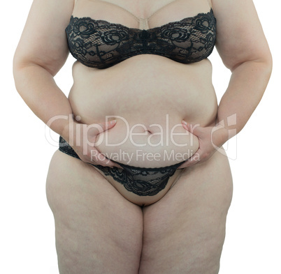 Frau mit Übergewicht