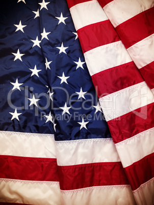 Flag of America with vintage colors