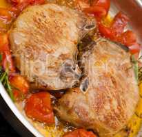 Pork chops with herbs