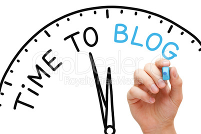 Time to Blog Concept