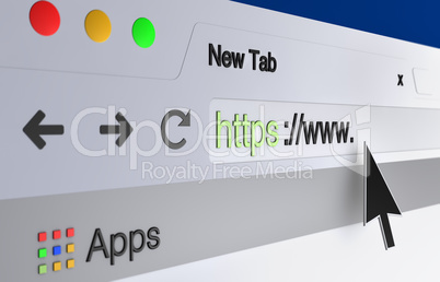 web browser address bar