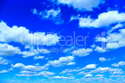 white clouds on blue sky