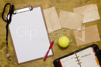 Items for the sports coach