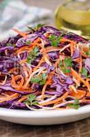 Salad of red cabbage