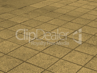 Concrete sidewalk pavement sepia