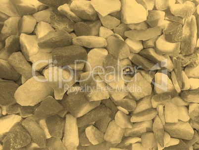 Gravel background sepia