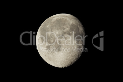 Waning gibbous moon