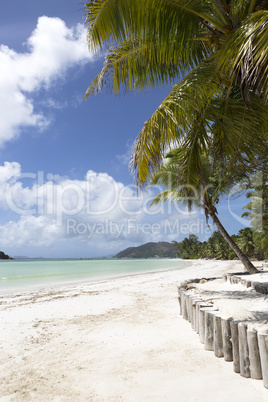 Paradise beach at Praslin island, Seychelles