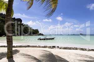 Tropical beach, Anse Volbert at Praslin island, Seychelles
