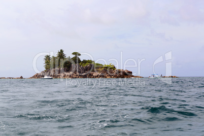 Tropical island St. Pierre, Seychelles