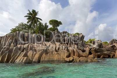 Tropical island St. Pierre, Seychelles