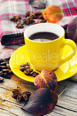 Coffee in the autumn season