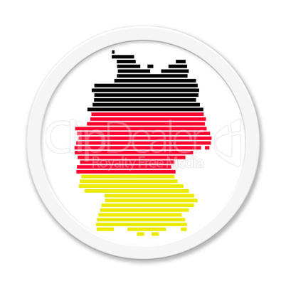 Weißer Button Deutschland