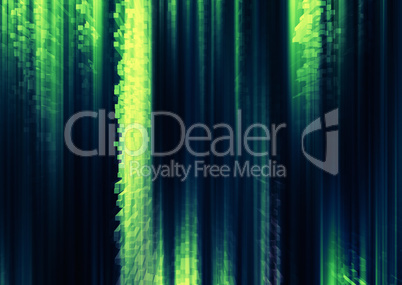Vertical vivid green cube pixel curtains business abstraction ba