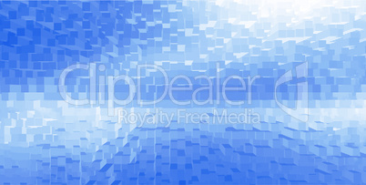 Horizontal white cubes business presentation abstract background