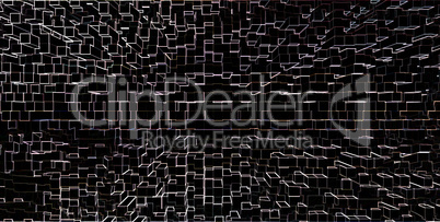 Horizontal white cubes business presentation abstract background