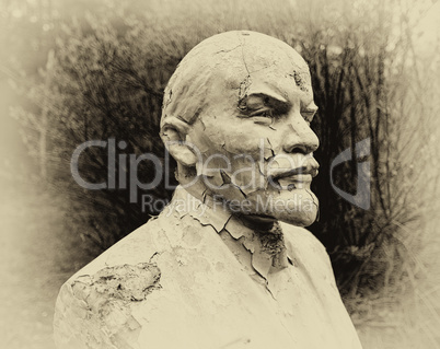 Lenin plaster cast closeup