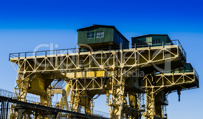 Horizontal vivid industrial construction background backdrop