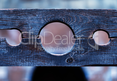 Horizontal medieval Inquisition tools bokeh background backdrop