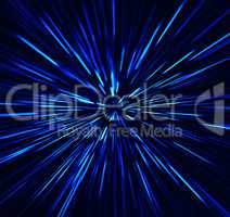 Square vibrant blue explosion radial blur abstraction background