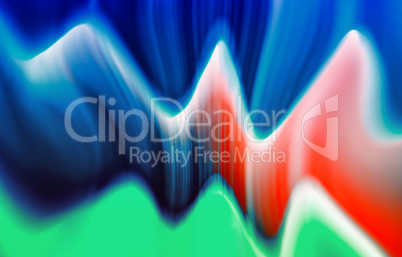 Horizontal colorful vivid digital wave abstraction