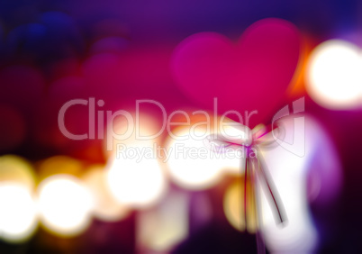 Wedding heart blurred bokeh backdrop