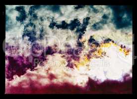Horizontal vintage vivid vibrant cloudscape film scan design com